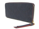 Louis Vuitton Zippy Wallet Monogram Implant Marine Rouge