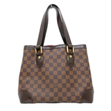 Louis Vuitton Hampstead PM Tote Bag Handbag Damier Dark Brown