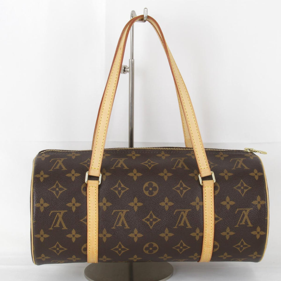 Louis Vuitton Papillon With Pouch Handbag Monogram Canvas
