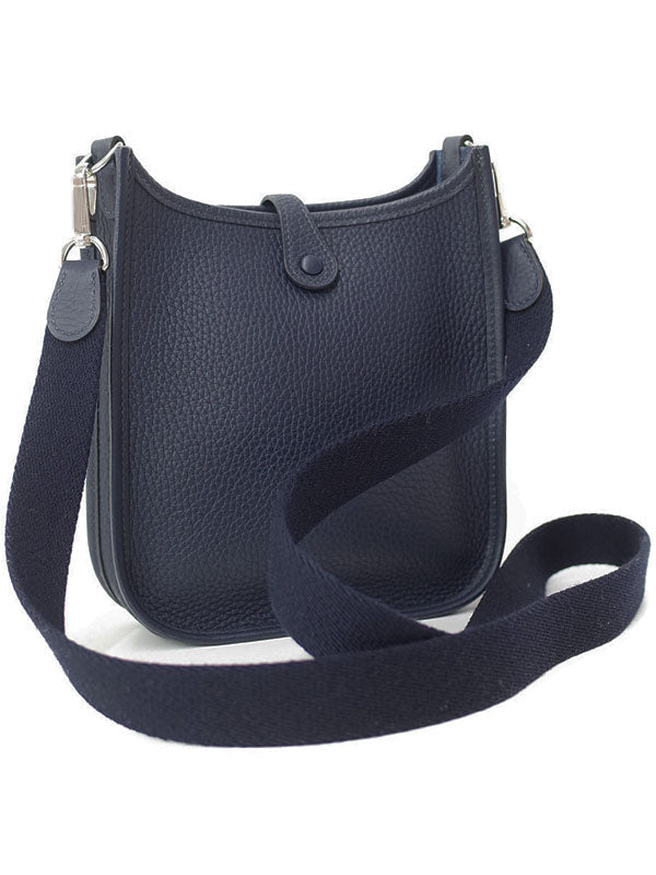 Hermes Evelyn Tpm Amazon Engraved Shoulder Bag Blue