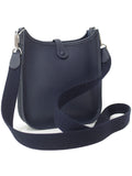 Hermes Evelyn Tpm Amazon Engraved Shoulder Bag Blue