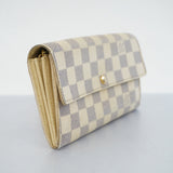 Louis Vuitton Bifold Long Wallet Damier Azur Portefeuille Sarah Wallet