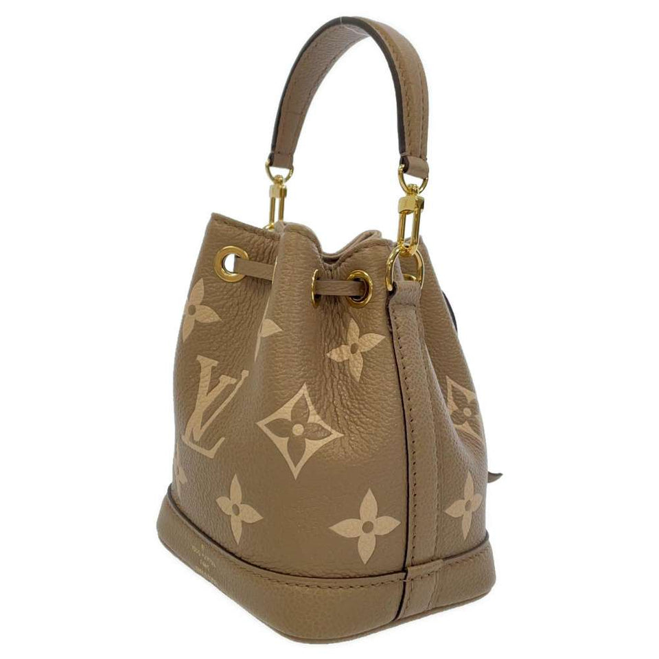 Louis Vuitton Shoulder Bag Bicolor Monogram Implant Nano Noe Handbag