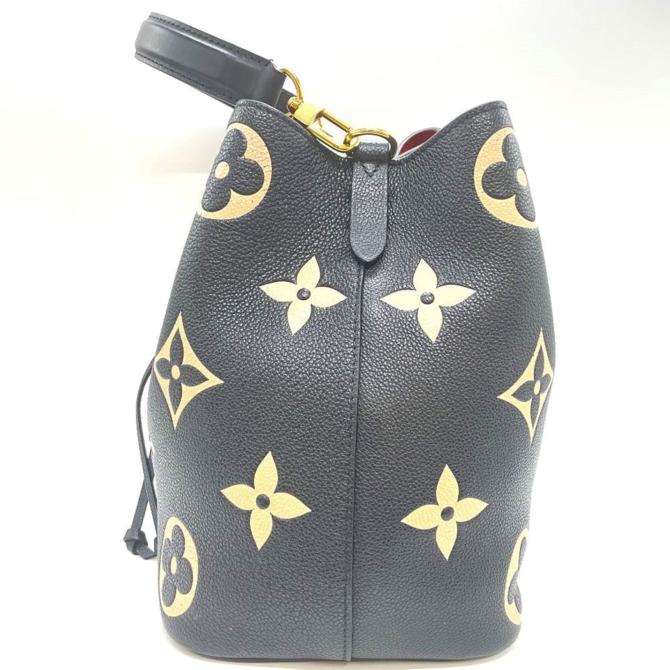 Louis Vuitton Neonoe MM Monogram Amplant Bicolor Handbag Black