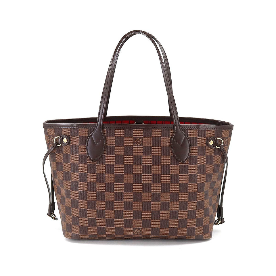Louis Vuitton Damier Neverfull PM Tote Bag Ebene Serie Brown