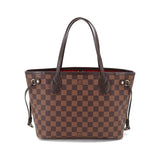 Louis Vuitton Damier Neverfull PM Tote Bag Ebene Serie Brown