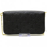 Louis Vuitton Pochette Felicie Wallet Noir Monogram Empreinte Leather