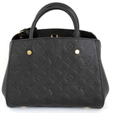 Louis Vuitton Montaigne BB Handbag Monogram Empreinte Noir