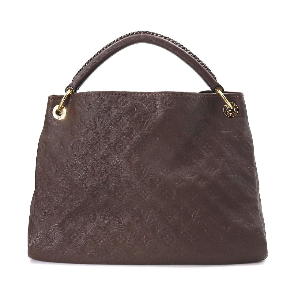 Monogram Implant Artsy MM Shoulder Bag Leather