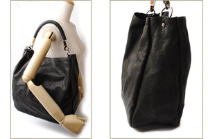 Saint Laurent- Shoulder Bag Sheepskin Black