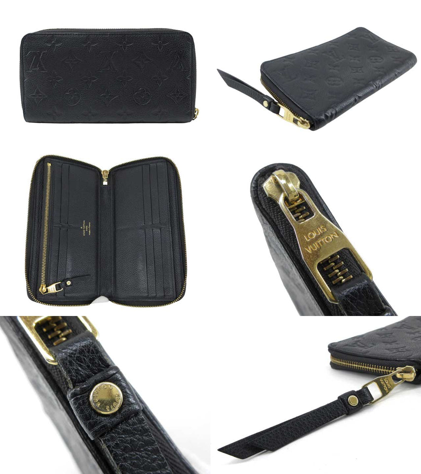 Louis Vuitton Monogram Empreinte Portefeuille Secret Ron Round Zipper Long Wallet