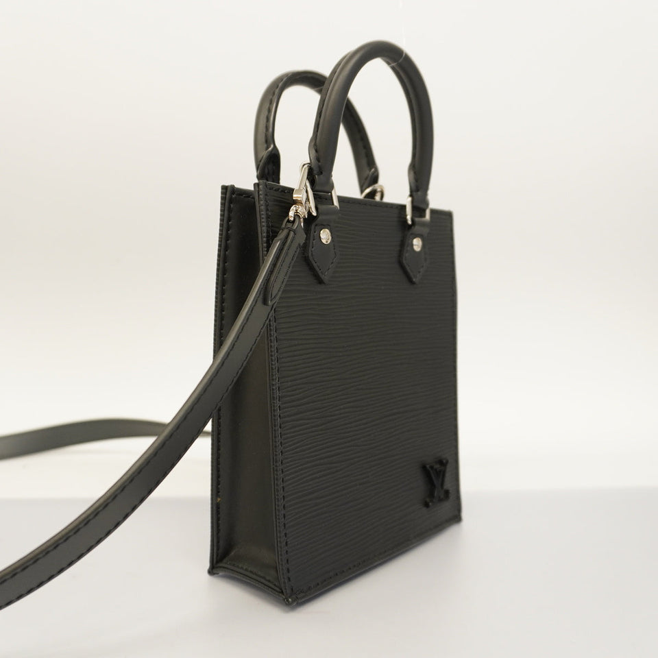 Louis Vuitton Shoulder Bag Epi Petite Sac Plat Noir Black
