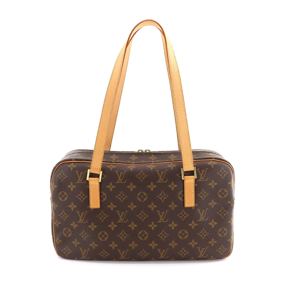 Louis Vuitton Monogram Cite GM Shoulder Bag Brown