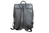 Louis Vuitton Backpack Steamer Monogram Eclipse Canvas Black