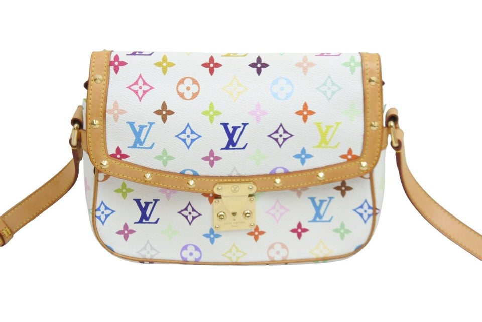 Louis Vuitton Shoulder Bag Sologne Pochette White Multicolor