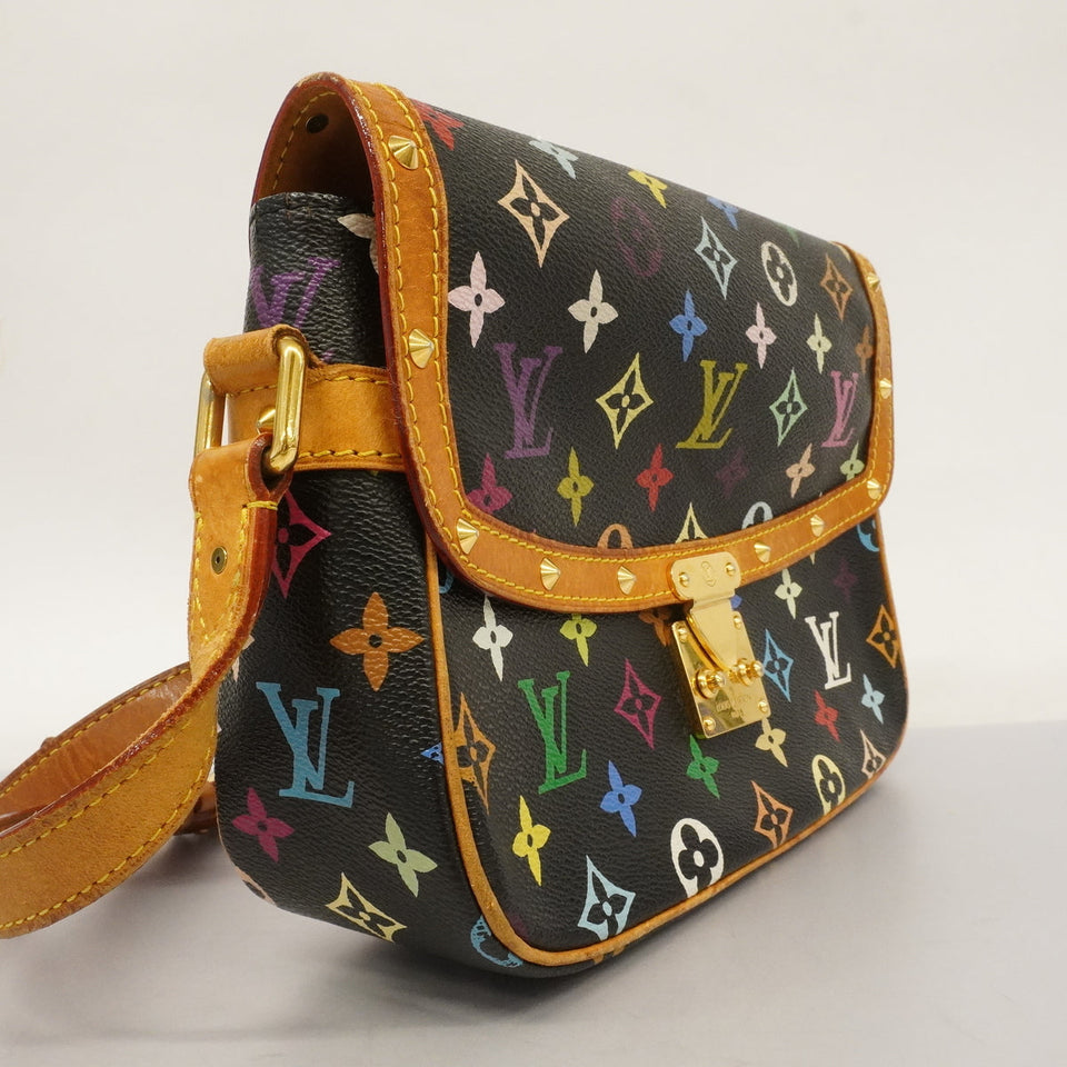 Louis Vuitton Shoulder Bag Monogram Multicolor Sologne Noir