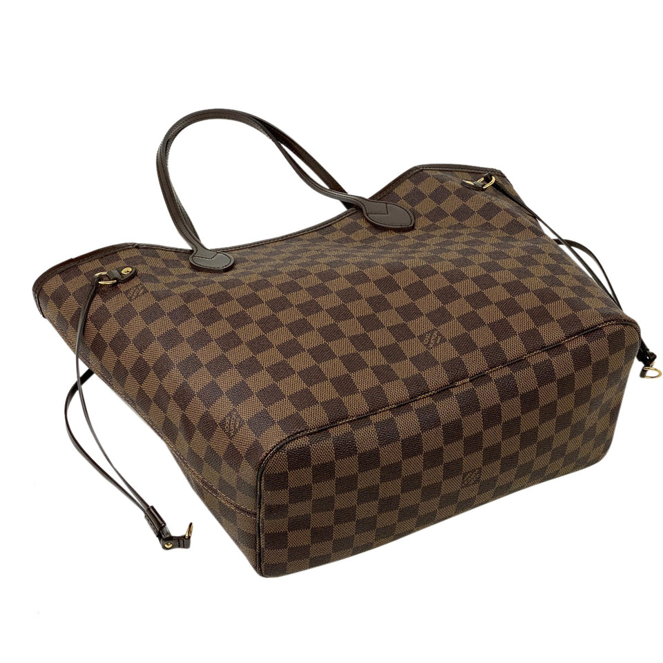Louis Vuitton Neverfull MM Shoulder Bag Damier Brown