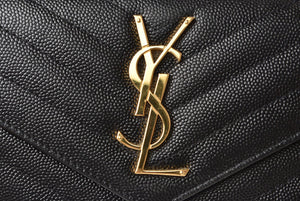 Saint Laurent- Paris Wallet Long Wallet Leather Black