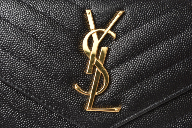Saint Laurent- Paris Wallet Long Wallet Leather Black