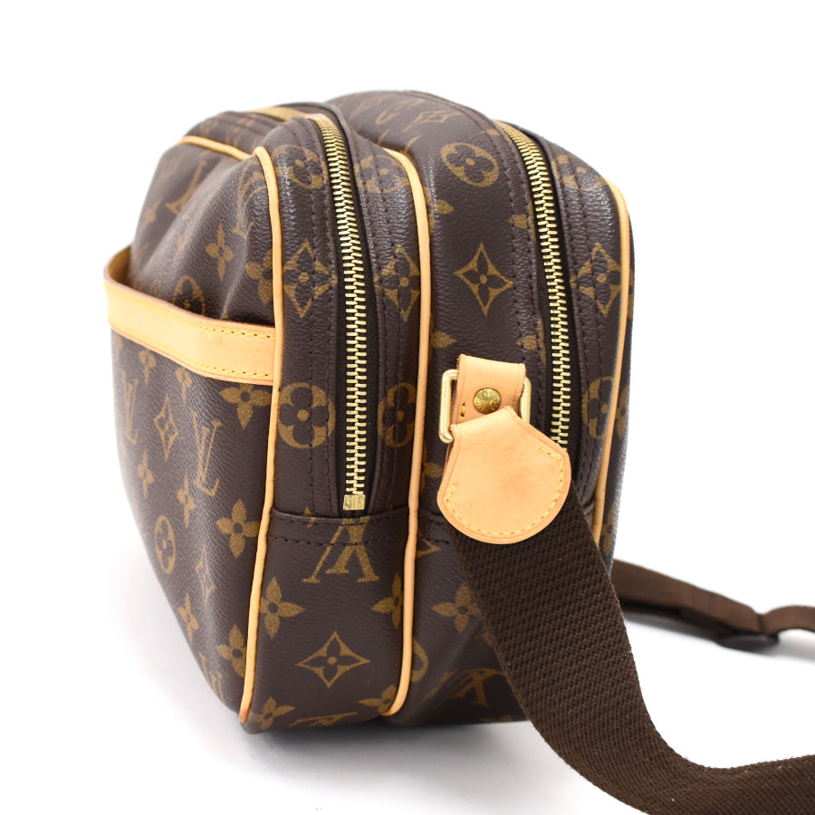 Louis Vuitton Reporter PM Shoulder Bag Monogram Brown