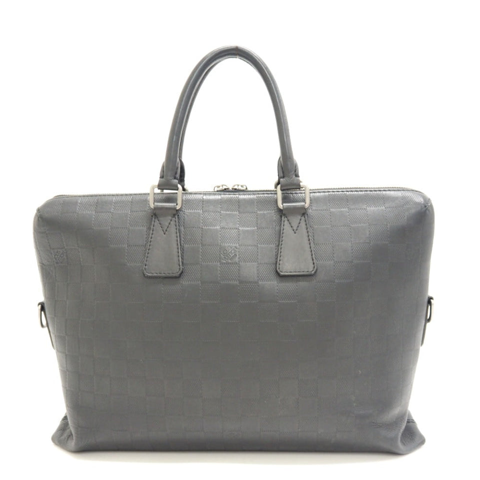 Louis Vuitton Porte Document Jour PDJ Damier Infini Shoulder Bag Black