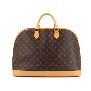 Louis Vuitton Monogram Alma Voyage MM Boston Bag Brown