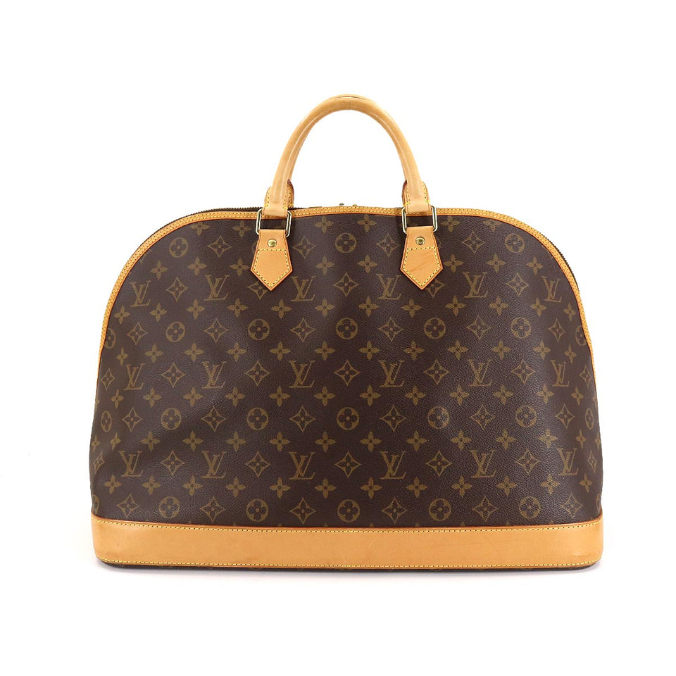 Louis Vuitton Monogram Alma Voyage MM Boston Bag Brown