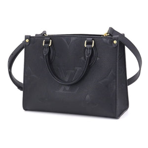 Louis Vuitton On The Go PM 2way Bag Monogram Emplant Noir Black