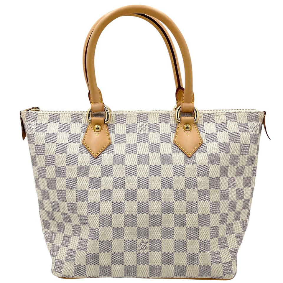 Louis Vuitton Tote Bag Damier Azur Saleya PM Handbag White Bag