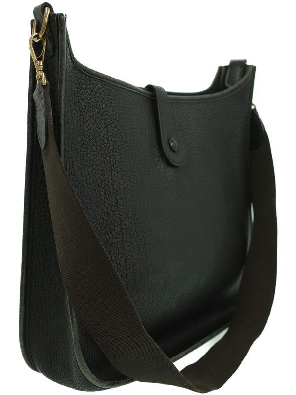 Hermes Evelyn GM Shoulder Bag Black