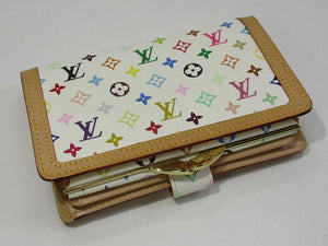Louis Vuitton Portomone Bie Vienois Bifold Compact Wallet Monogram Multicolor