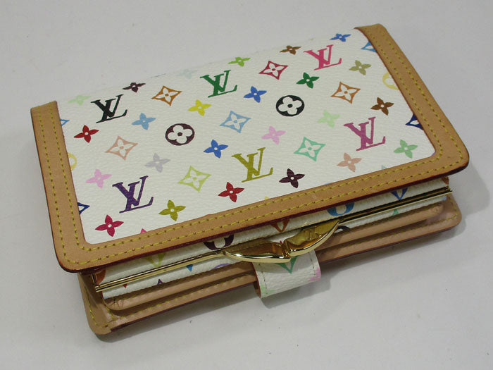 Louis Vuitton Portomone Bie Vienois Bifold Compact Wallet Monogram Multicolor