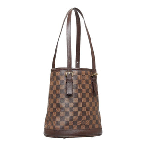 Louis Vuitton Damier Male Shoulder Bag Bucket Brown