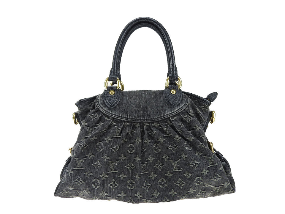 Louis Vuitton NeoCabby MM Noir Monogram Denim