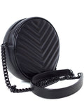 Saint Laurent- Paris Vinyl Chain Shoulder Bag Black