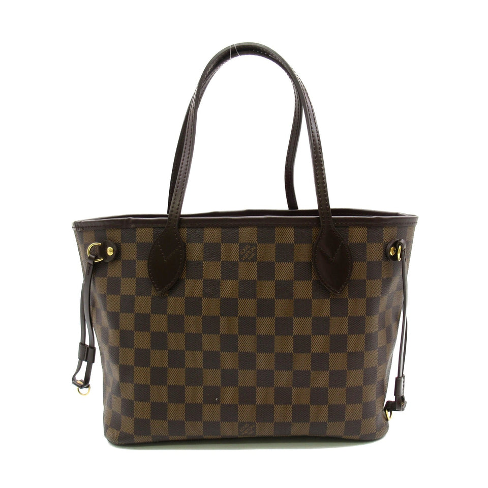 Louis Vuitton Neverfull Tote Bag PVC Coated Canvas Damier