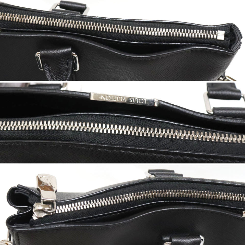 Louis Vuitton Anton Briefcase Taiga Noir