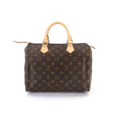 Louis Vuitton Monogram Speedy 30 hand bag brown gold hardware Speedy 30