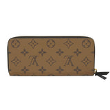 Louis Vuitton Portefeuille Clemence Monogram Reverse Marron Brown
