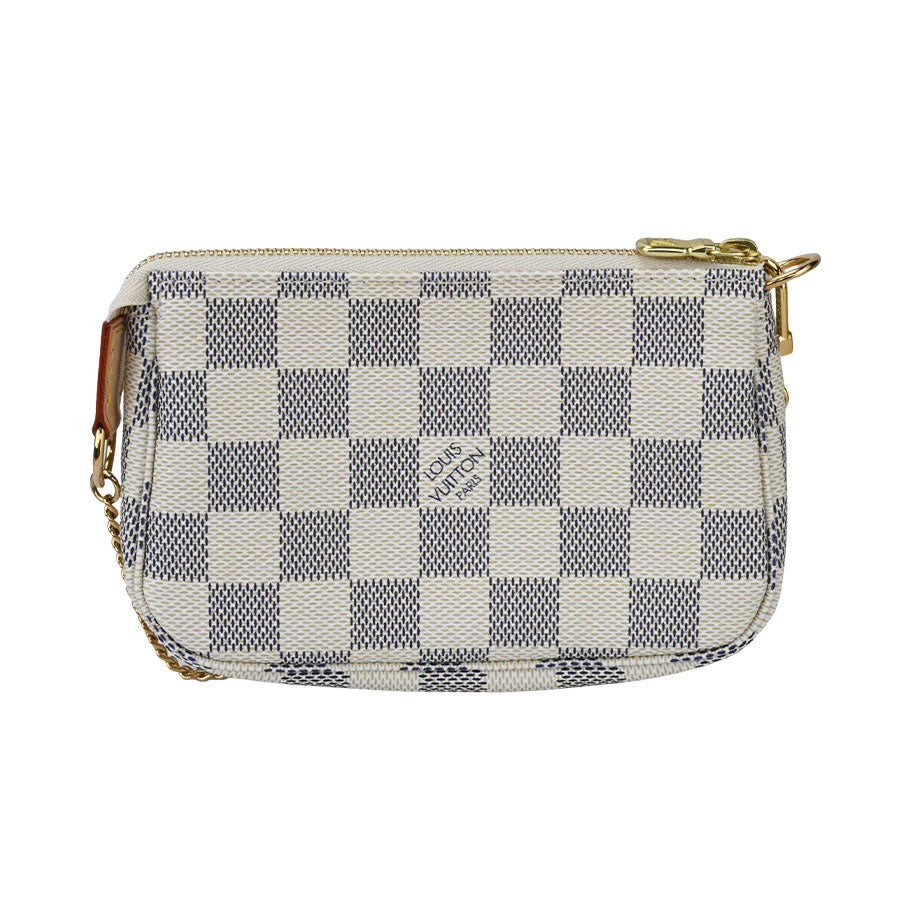 Louis Vuitton Mini Pochette Accessoire Damier Azur White