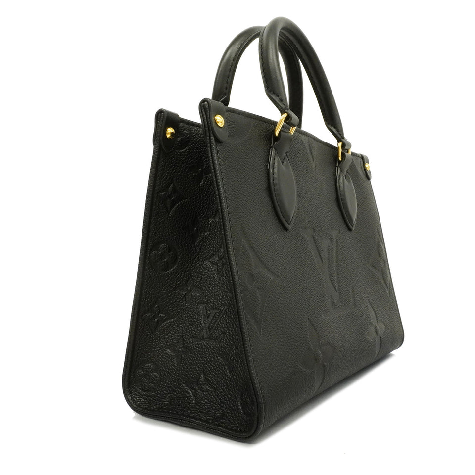 Louis Vuitton Monogram Implant On The Go PM Noir Black