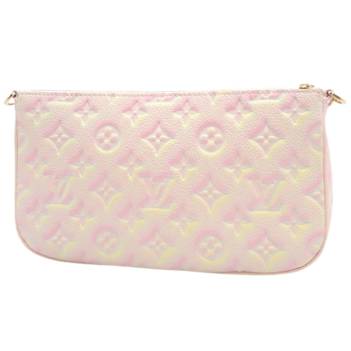 Louis Vuitton Monogram Implant Multi Pochette Accessoire Shoulder Bag Pink