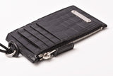 Saint Laurent- Paris Coin Case Card Case Neck Strap Embossed Black