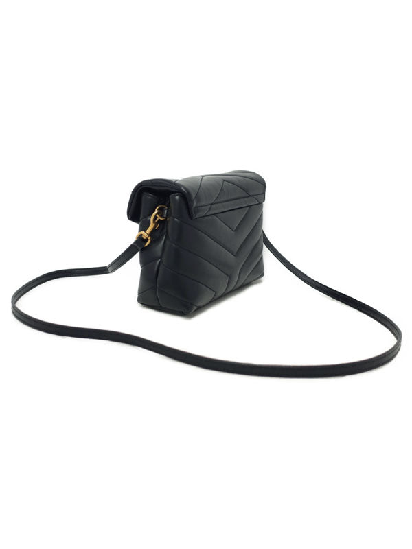 Saint Laurent- Monogram Toy Bag Shoulder Bag Black