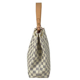 Louis Vuitton Graceful PM Shoulder Bag Damier Azur White