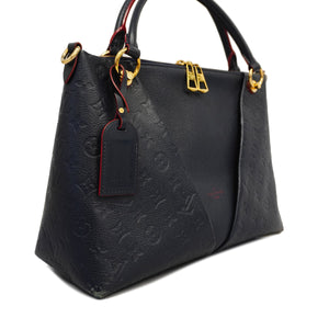 Louis Vuitton 2way Bag Monogram Implant V Tote MM Marine Rouge