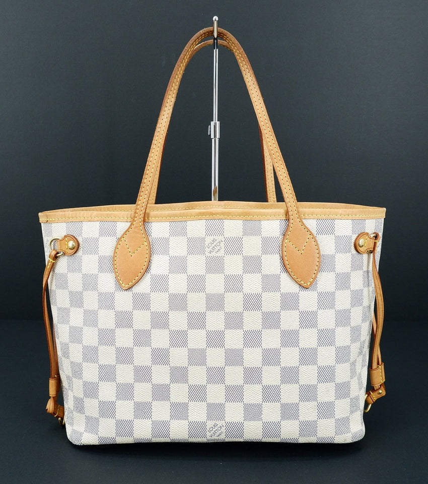 Louis Vuitton Neverfull PM Damier Azur Tote Bag Handbag
