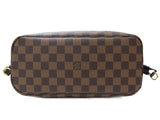 Louis Vuitton Neverfull PM Tote Bag Pouch Damier Ebene Brown