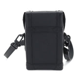 Louis Vuitton Vertical Trunk Wearable Wallet Shoulder Bag Taurillon Leather Black