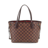 Louis Vuitton Damier Neverfull PM Tote Bag Ebene Series Brown
